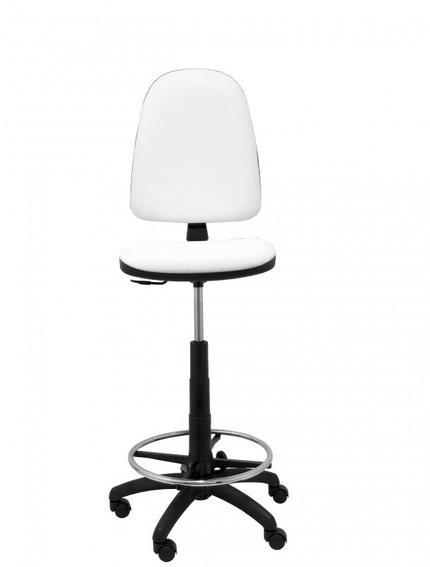 Piqueras y Crespo Stool Ayna Imitation Leather White