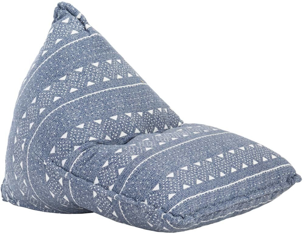 VidaXL Canapé pouf patchwork indigo