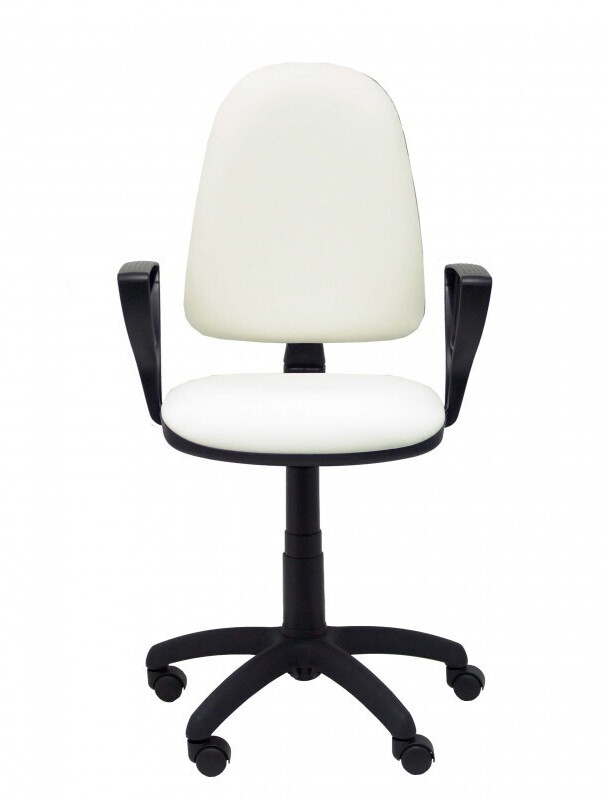 Piqueras y Crespo Ayna Imitation Leather Antibacterial with Fixed Armrests White