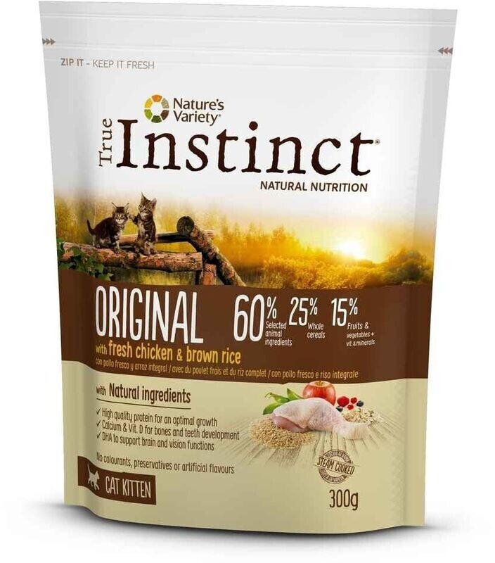 True Instinct Original Kitten poulet frais & riz complet (300 g)