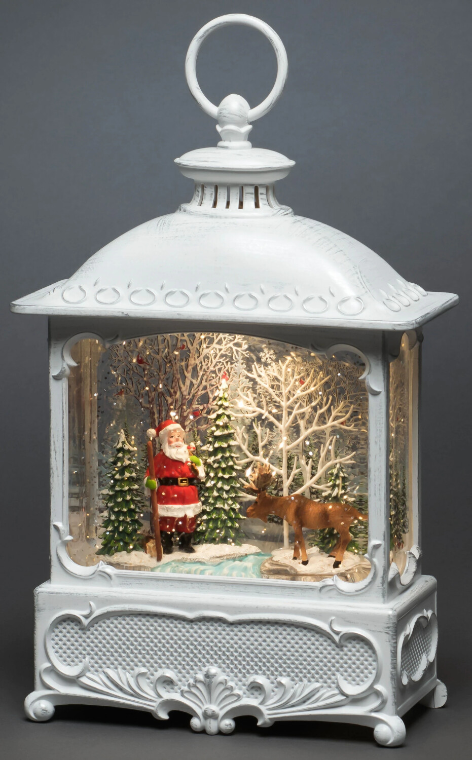 Preisvergleich LED-Szenerie ab (4397-200) 64,90 Weihnachtsmann € Konstsmide | beschneit LED Weiß bei Elch