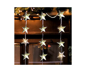 | LED-Sternenvorhang mit 60 FHS € Sternen ab warmweiß1x1,8m bei Preisvergleich (404878) 22,96