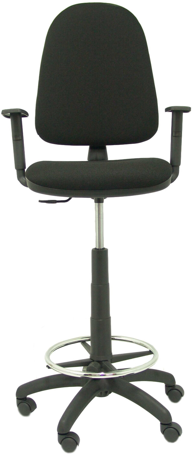 Piqueras y Crespo Stool Ayna Bali Adjustable Armrests Black