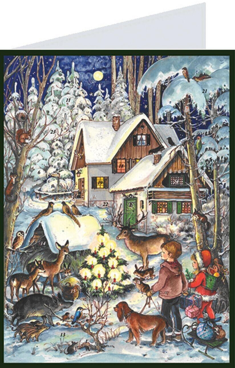 Sellmer Adventskalender Postkarte Waldweihnacht ab € 5 22