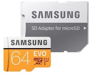 Samsung EVO microSDXC classe 10 64 Go au meilleur prix sur idealo