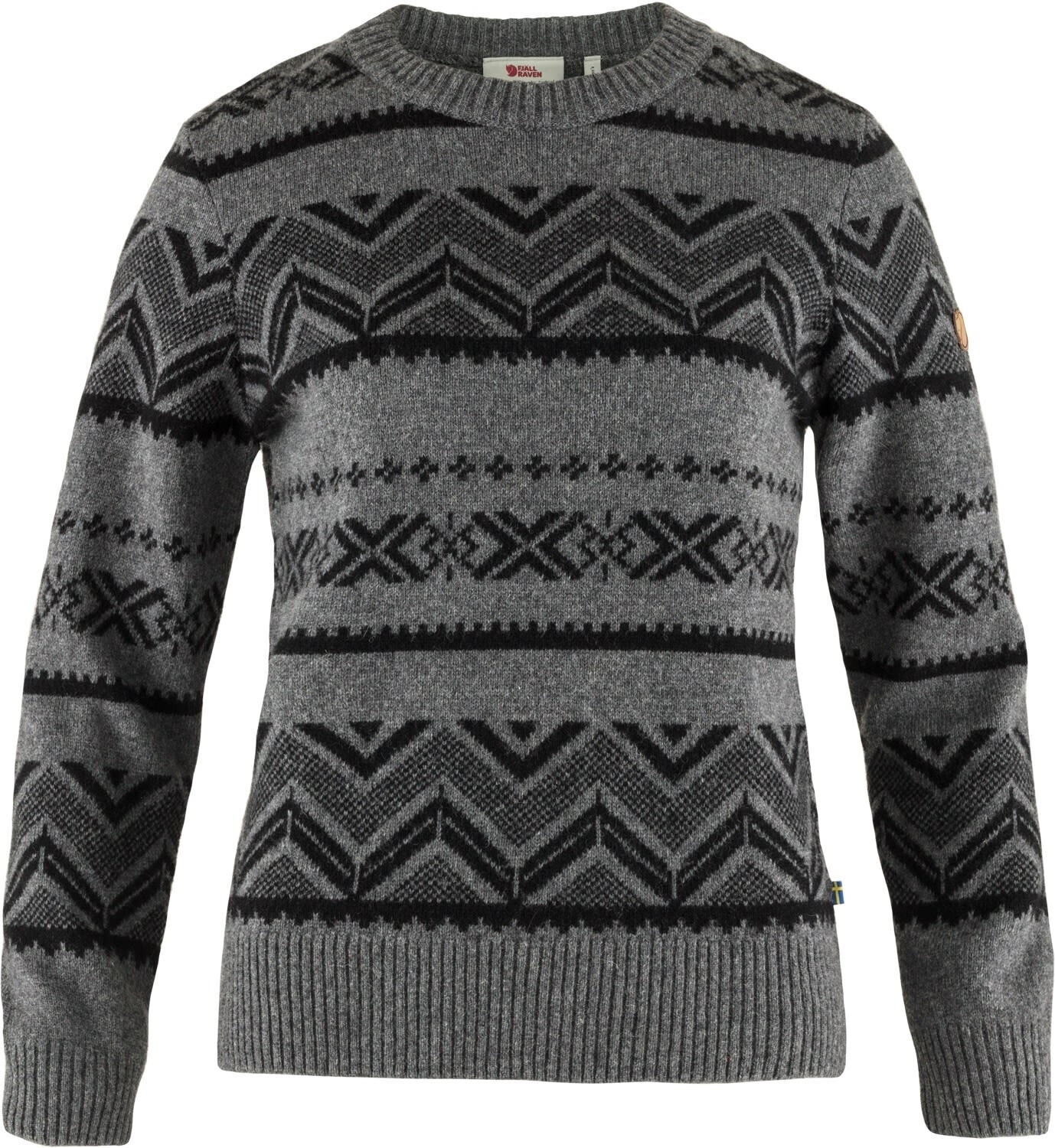 Fjällräven Greenland Re-Wool Pattern Knit W dark grey