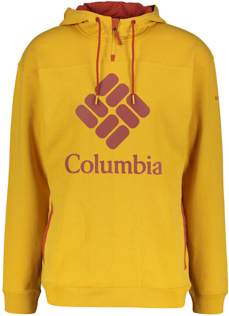Columbia Columbia Lodge French Terry Hoodie bright gold heather/carnelian red