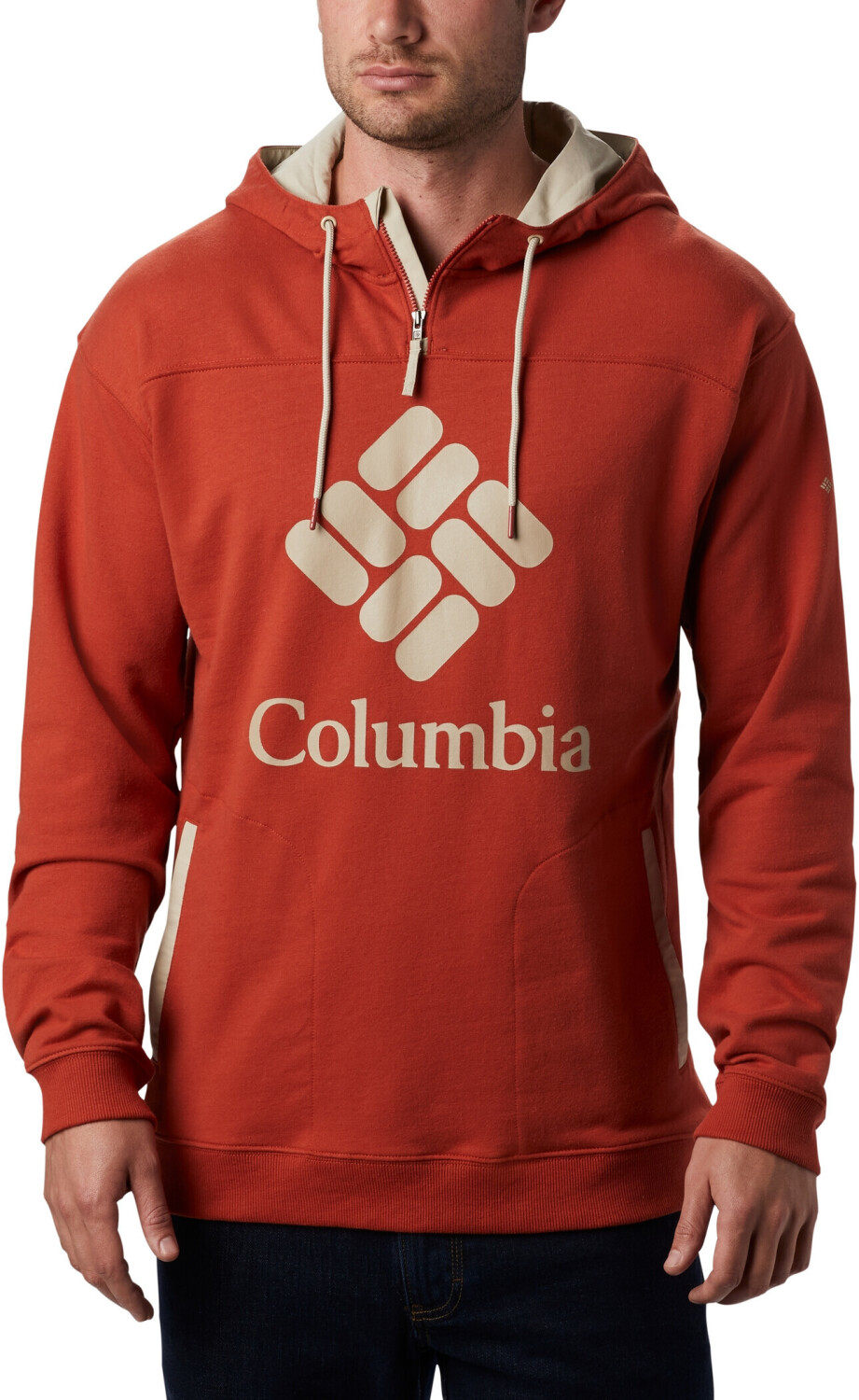 Columbia Columbia Lodge French Terry Hoodie carnelian red/fossil