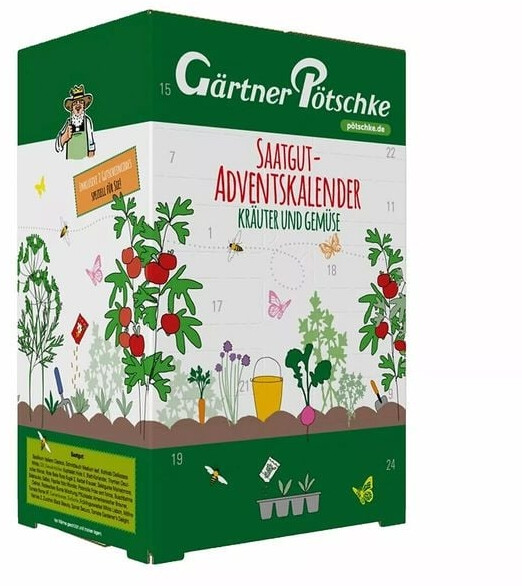Gärtner Pötschke Saatgut Adventskalender Kräuter & Gemüse ab 14,23