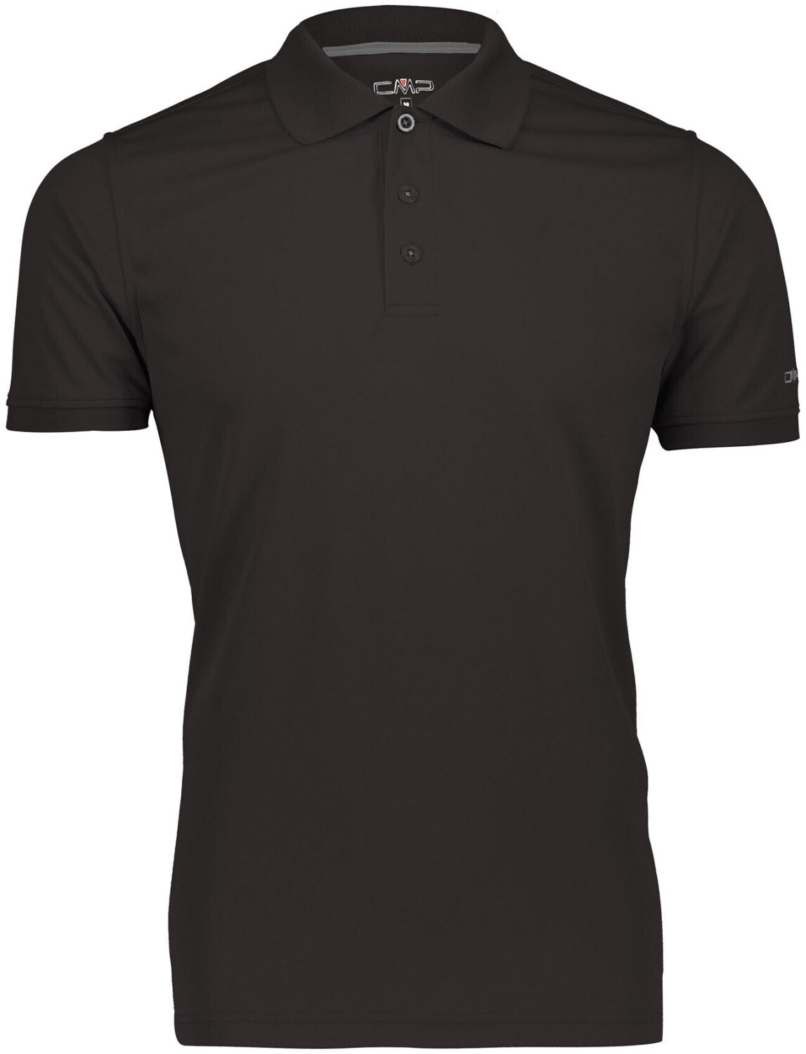 CMP One Colour Technical Polo Shirt (3T60077) black/concrete