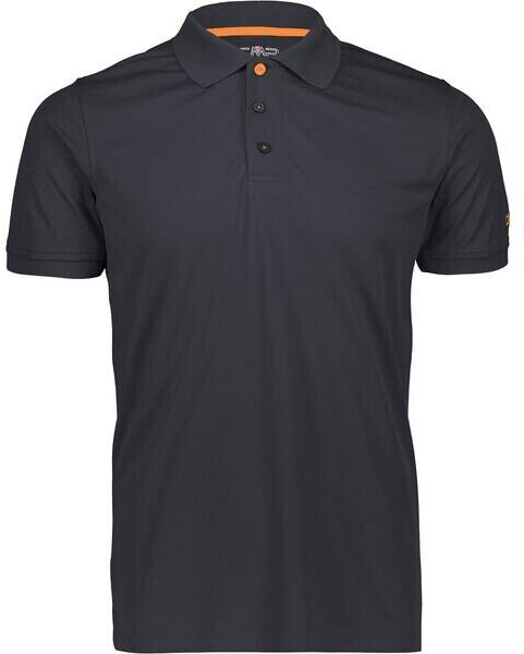 CMP One Colour Technical Polo Shirt (3T60077) anthracite/red orange
