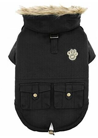 Canada Pooch Alaskan Army Parka Black 12 30cm