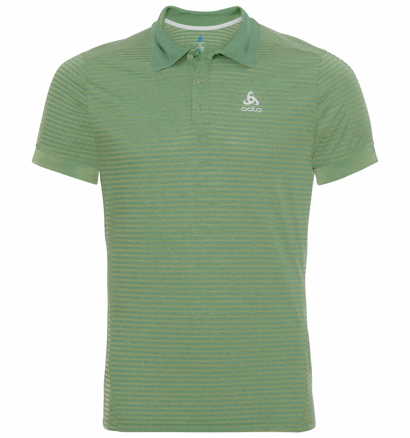 Odlo Nikko Dry Polo T-Shirt (550062) green glow/green eyes stripes