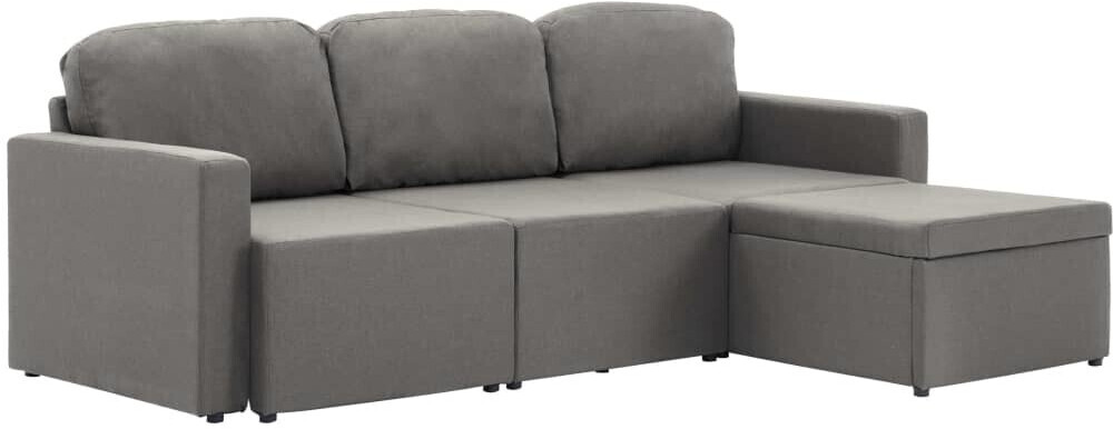 VidaXL Canapé lit modulaire 3 places taupe