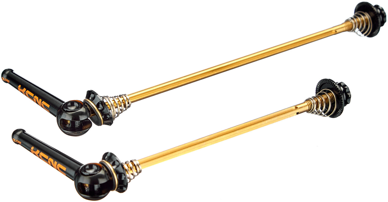 KCNC MTB Grooving Skewer Set Quick Release 100/135mm TI Axle black 100/135mm (2020)
