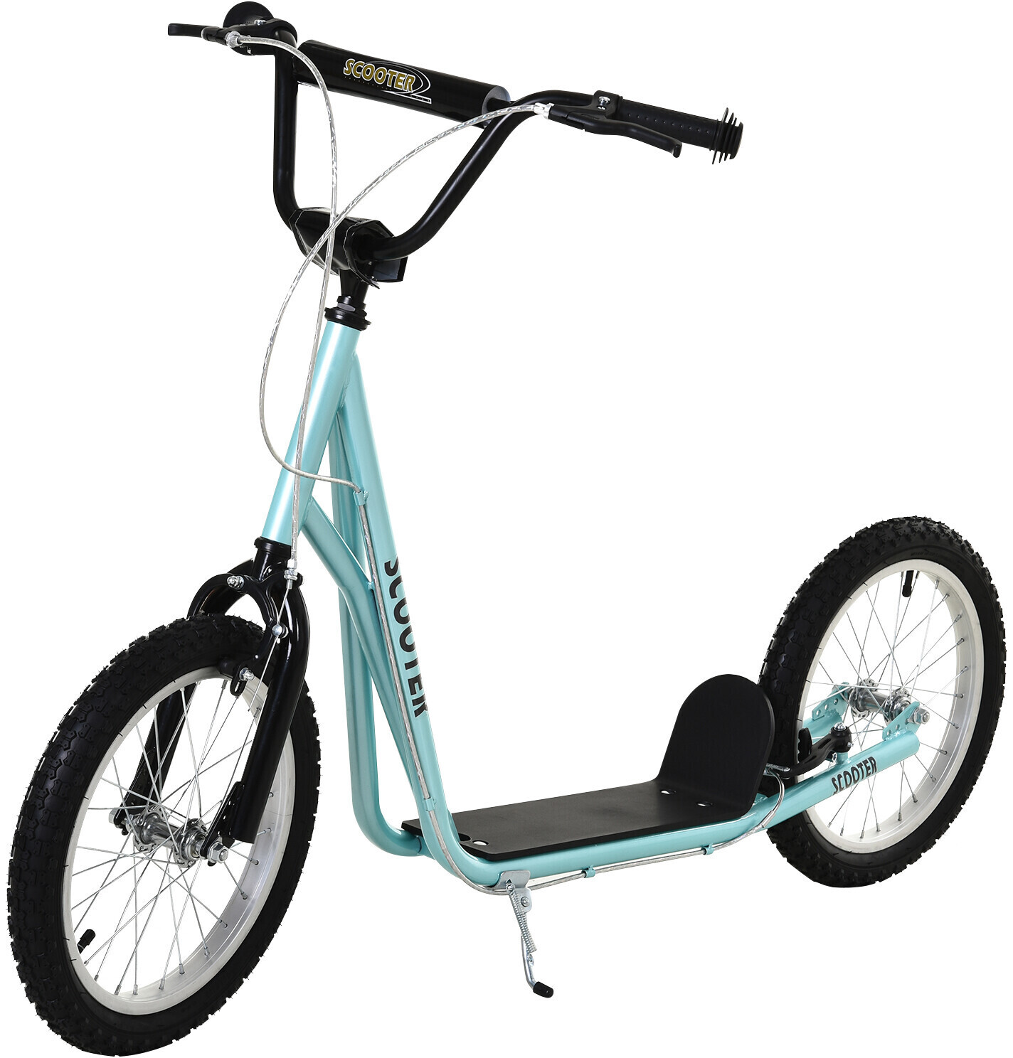 HomCom Scooter with Hand brake 16'' Blue