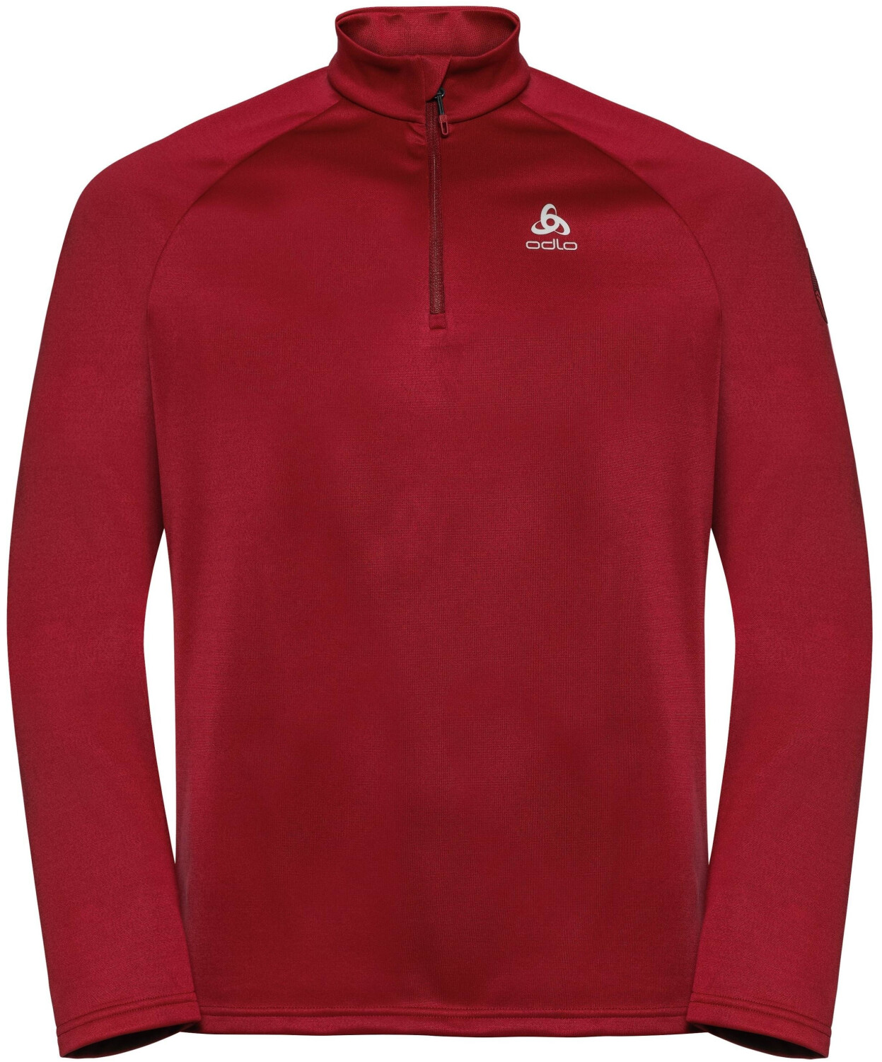 Odlo Men's Pillon 1/2 Zip Midlayer red dahlia