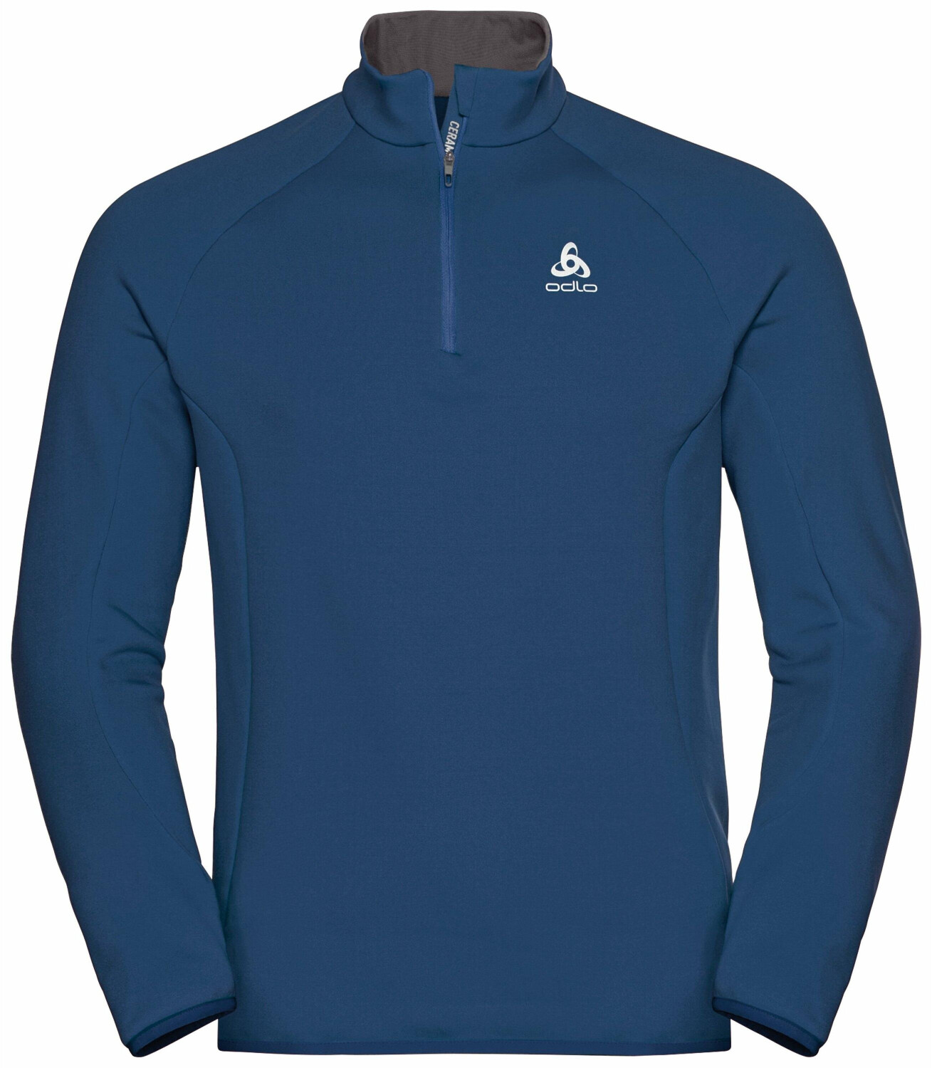 Odlo Men's Carve Ceramiwarm 1/2 Zip Layer estate blue