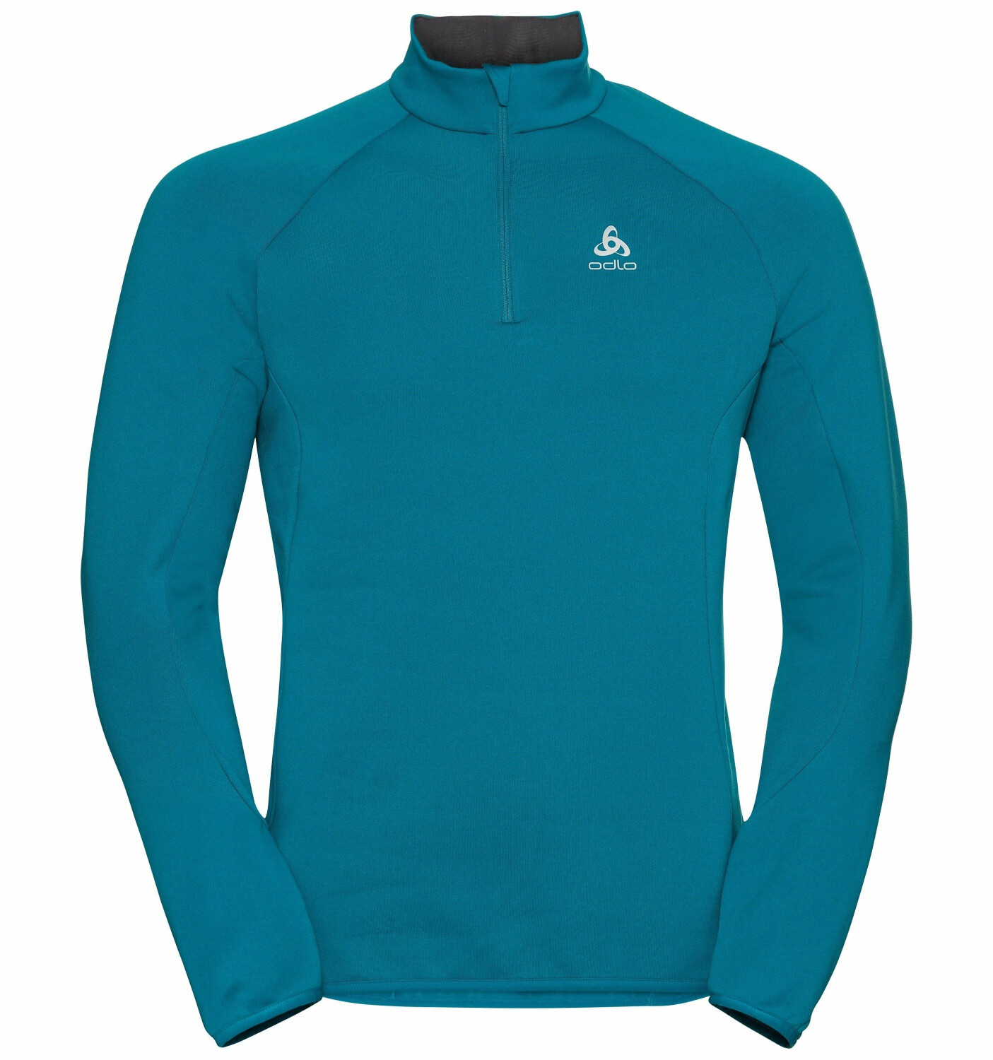 Odlo Men's Carve Ceramiwarm 1/2 Zip Layer tumultuous sea