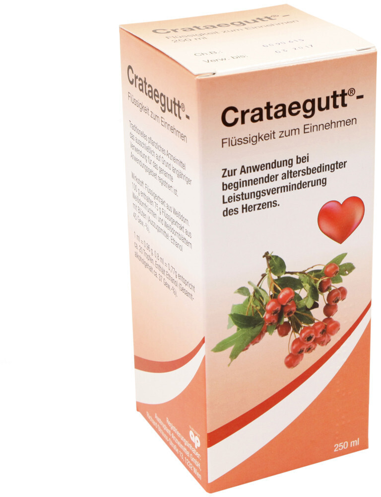 Crataegutt Tropfen (250ml) ab € 12,75  Preisvergleich bei idealo.at