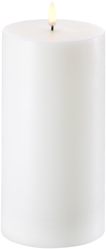 Uyuni Pillar Candle 10,1x20cm White - L'allié idéal pour vos rituels et méditations
