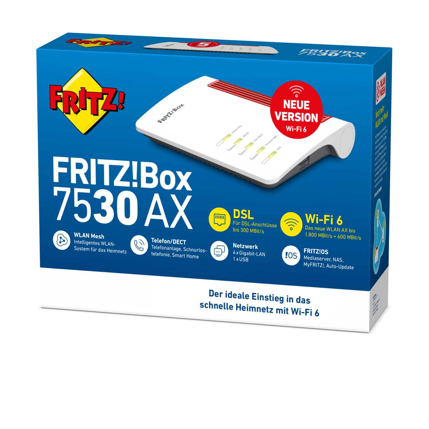 AVM Fritz! Box 7530 AX International Router WiFi 6 AC Dual Band
