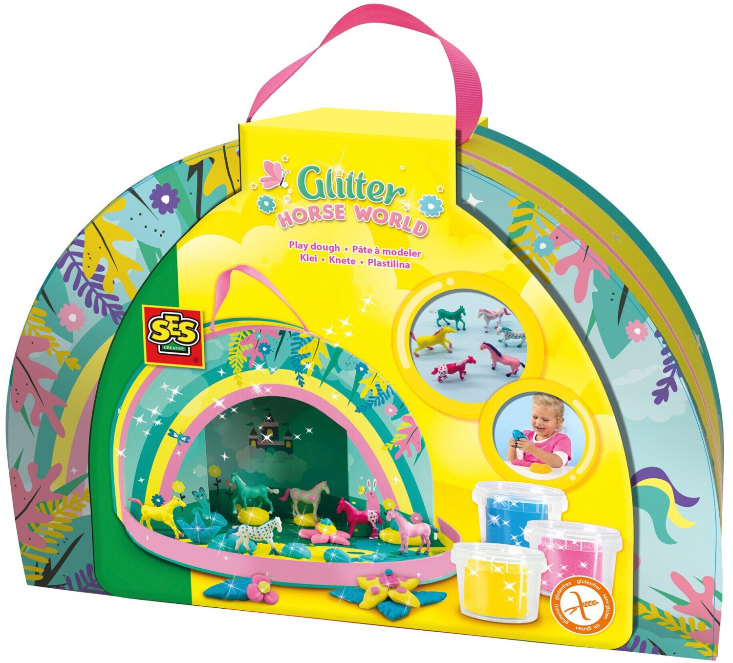 SES Creative Glitter Horse World Play Dough