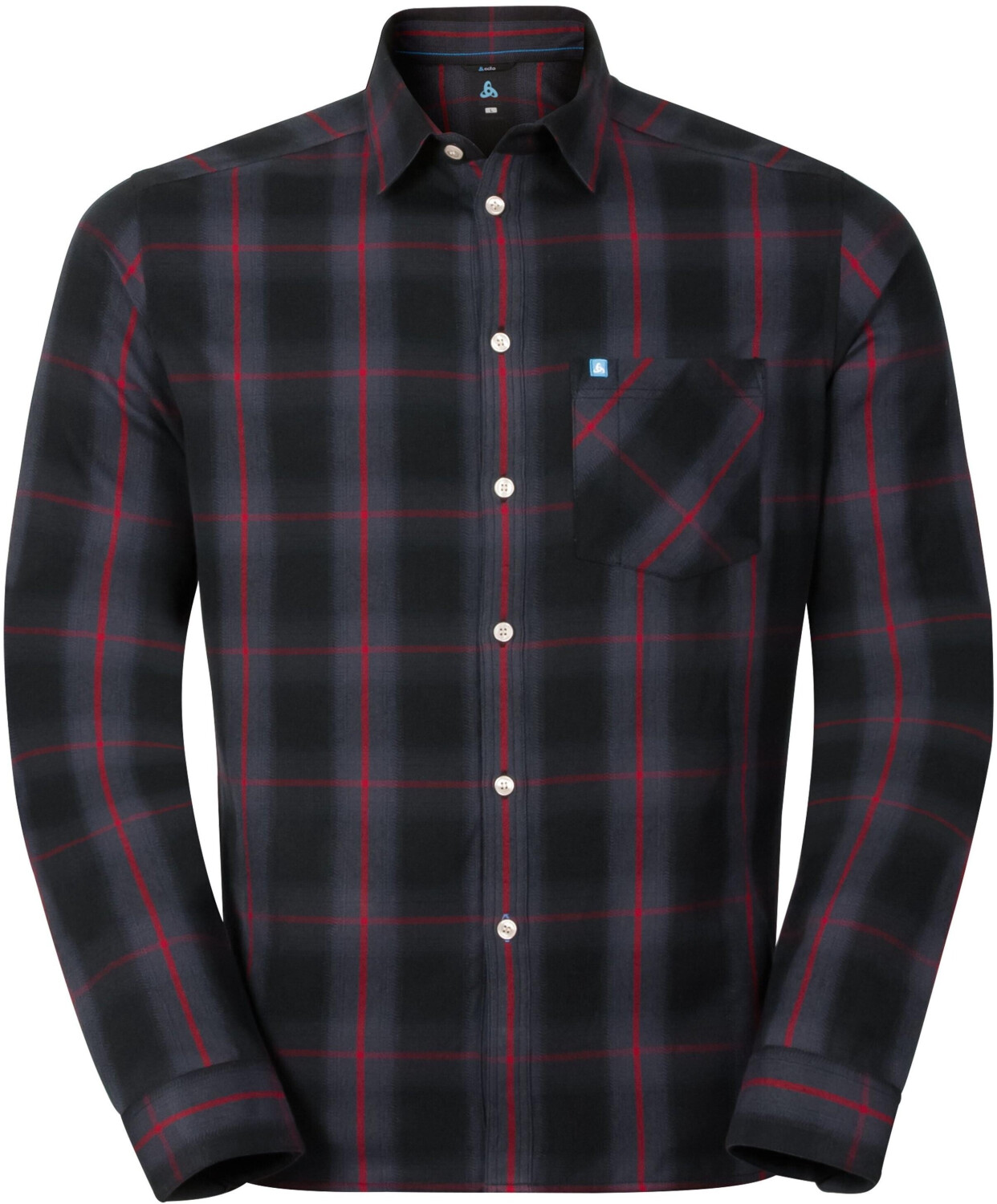 Odlo Shirt L/S Logger ombre blue/jester red check