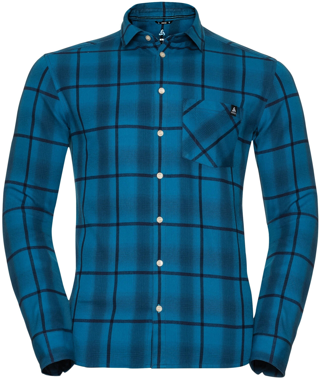 Odlo Shirt L/S Logger mykonos blue/peacoat/blue opal/check