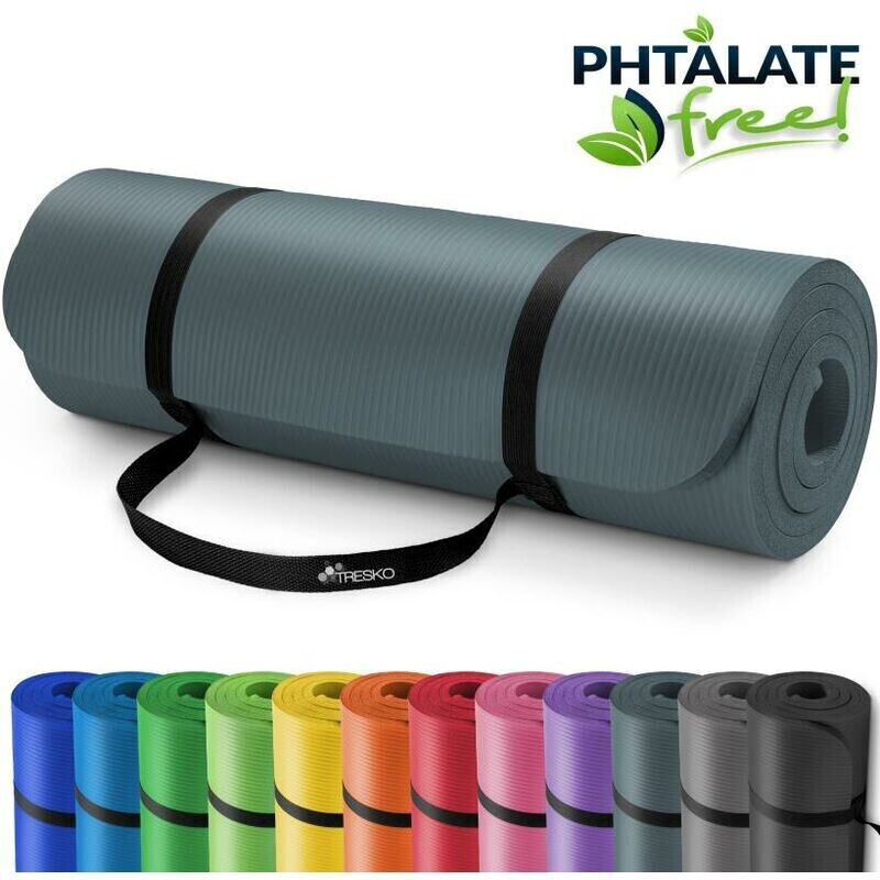 Tresko TRESKO® Yoga Mat 185x60x1 cm petrol blue