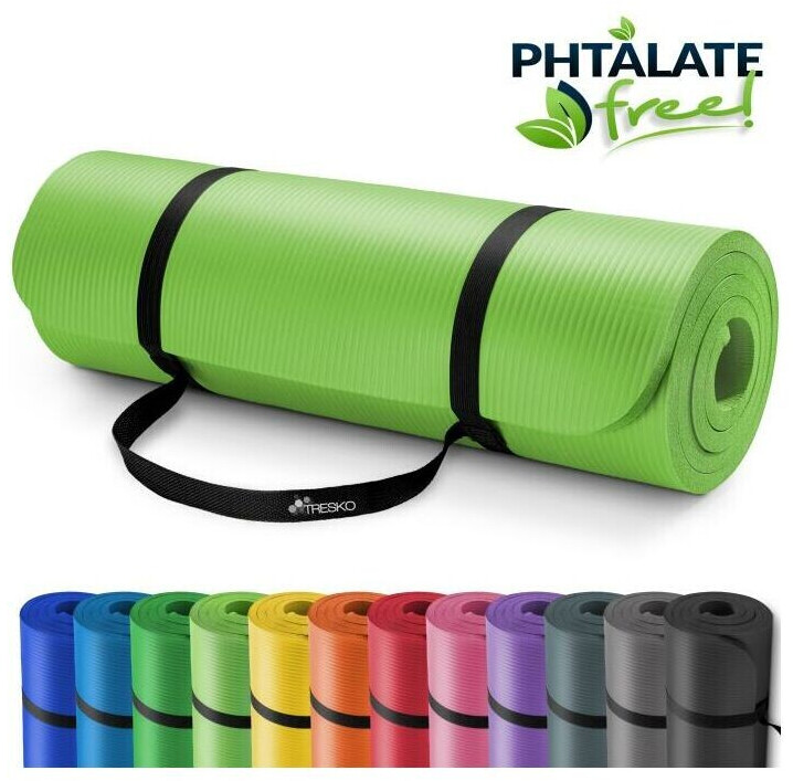 Tresko TRESKO® Yoga Mat 185x60x1 cm light green