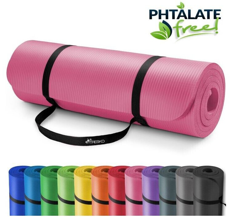 Tresko TRESKO® Yoga Mat 185x60x1 cm pink