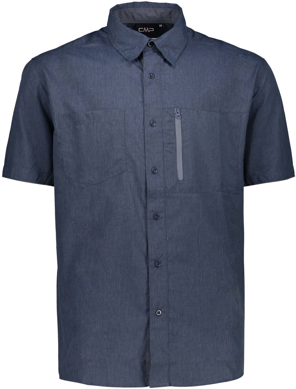 CMP Melange Short-Sleeved Shirt (39T5577) melange cosmo blue