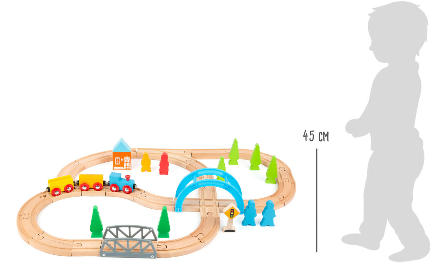 Pista Comboio em Madeira Big 1001 +3 anos Small Foot