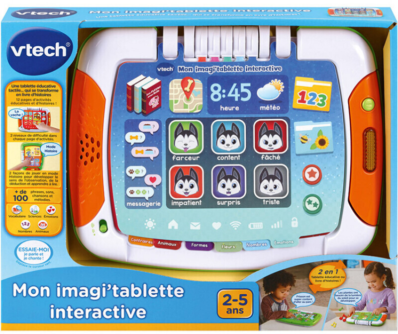Abecedaire educatif bilingue baby shark en forme de tablette, jeux  educatifs