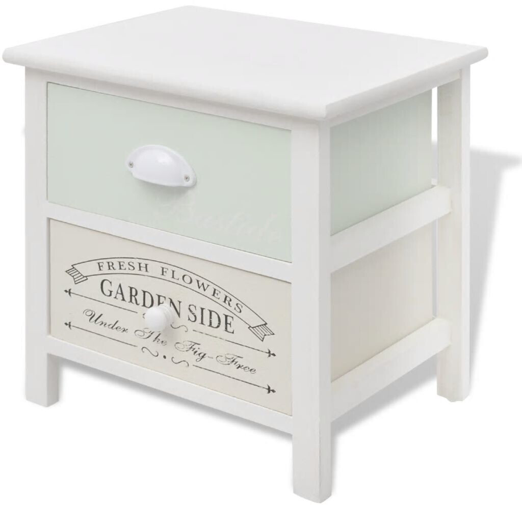 vidaXL Table de chevet en bois style français