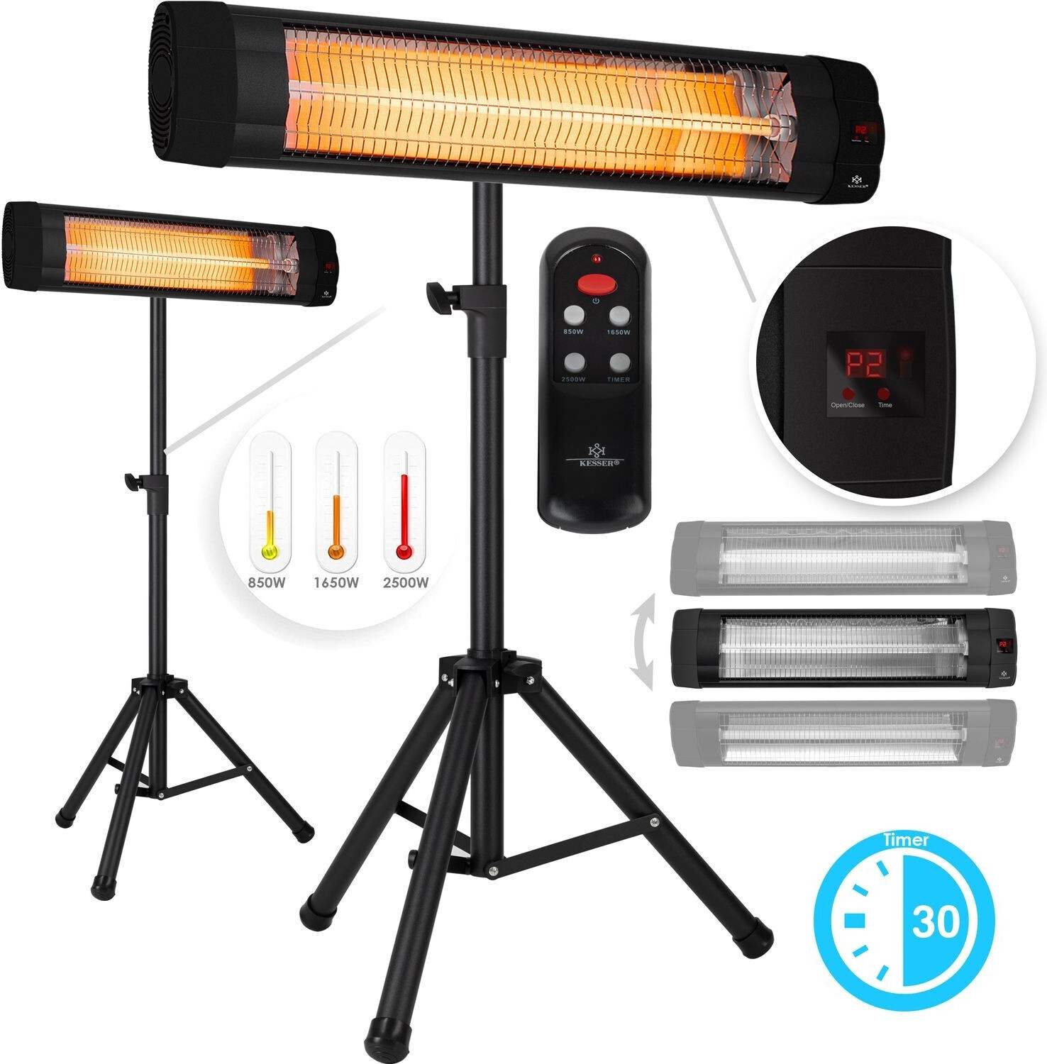 Kesser Infrared Heater 2500 Watts (15053)