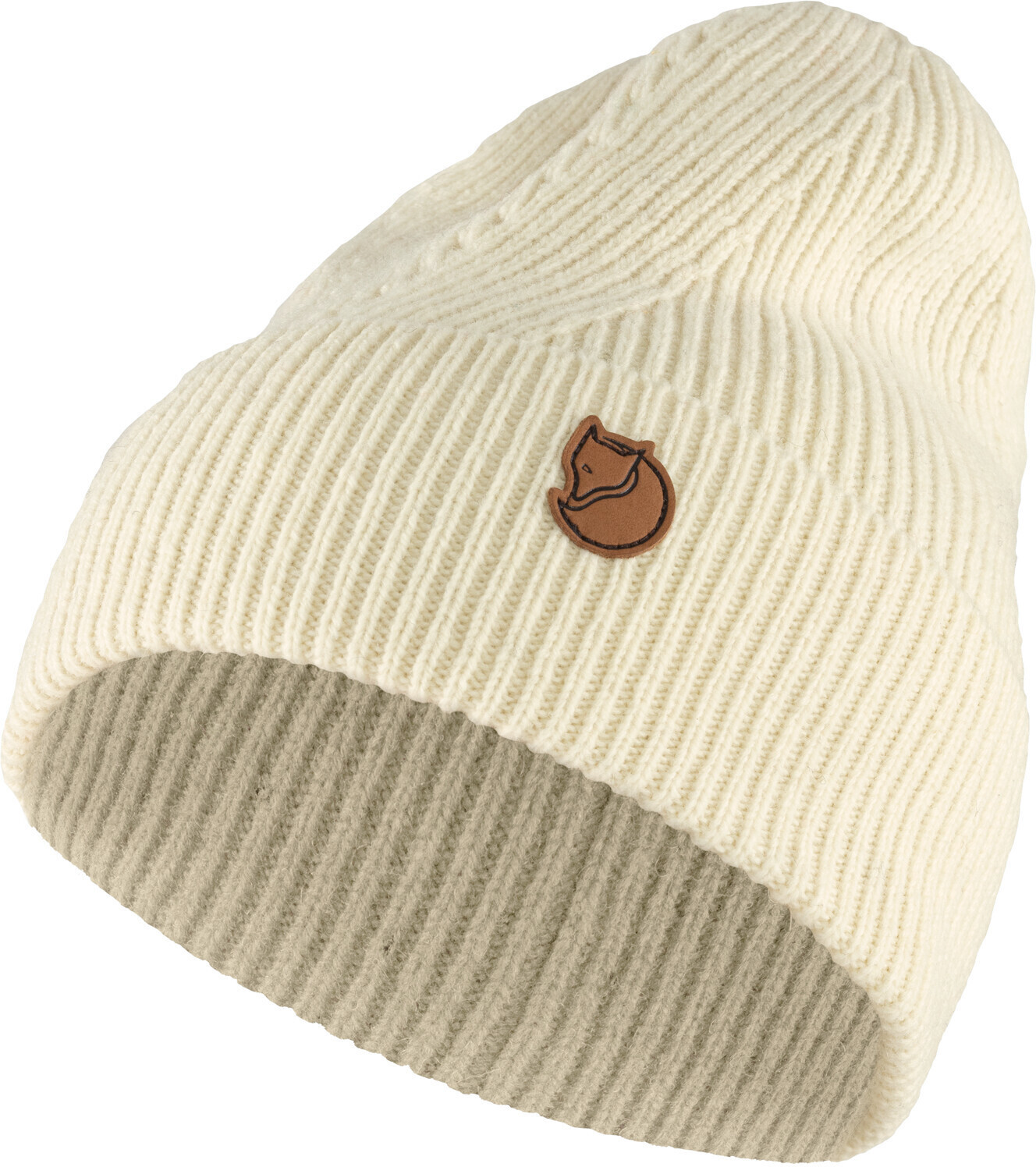 Fjällräven Directional Rib Beanie chalk white
