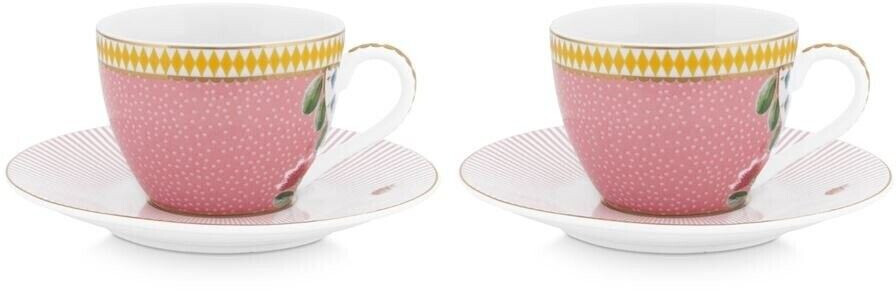PiP Studio La Majorelle Pink espresso cup with lower set 2