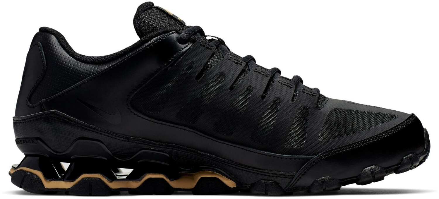 nike reax black and gold