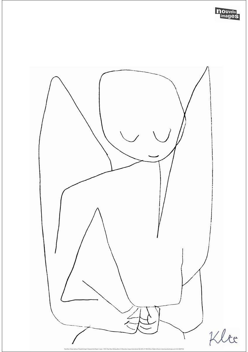 Nouvelles Images Sticker mural ange oublieux (P.Klee)