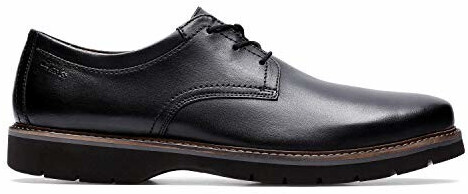 Clarks Bayhill Plain black leather