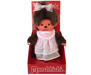 20 cm Monchhichi Kleidung Puppenkleid rosa grau Kleid Schuhe für MONCHICHI Gr 
