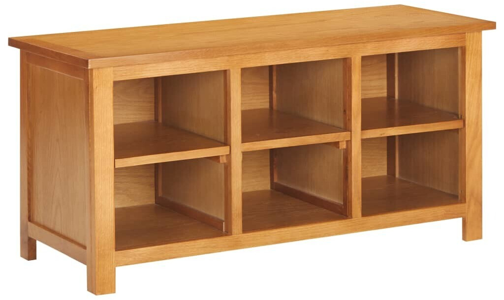Photos - Hallway Furniture VidaXL Shoe Shelf in Oak 6 Compartments 