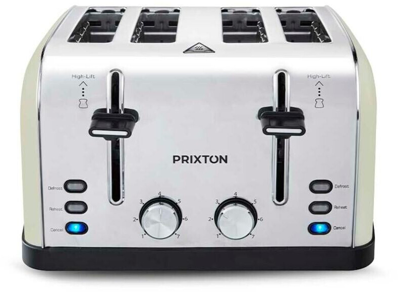 Grille pain Prixton Grille-pain Bianca - 1900W - 4 Fentes - 7 Niveaux De  Chaleur