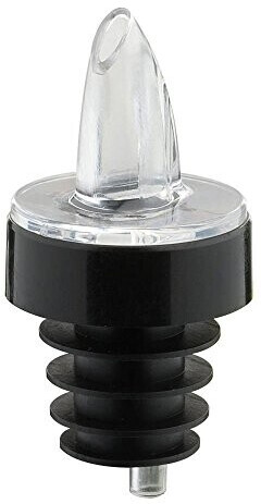 Westmark 4 Liquor Pourers F Bottles M Lthreads Plastic Corks J --- Pr Tnsparent /// Black 412224