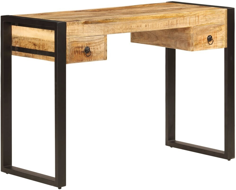 VidaXL Bureau avec 2 tiroirs en bois de manguier