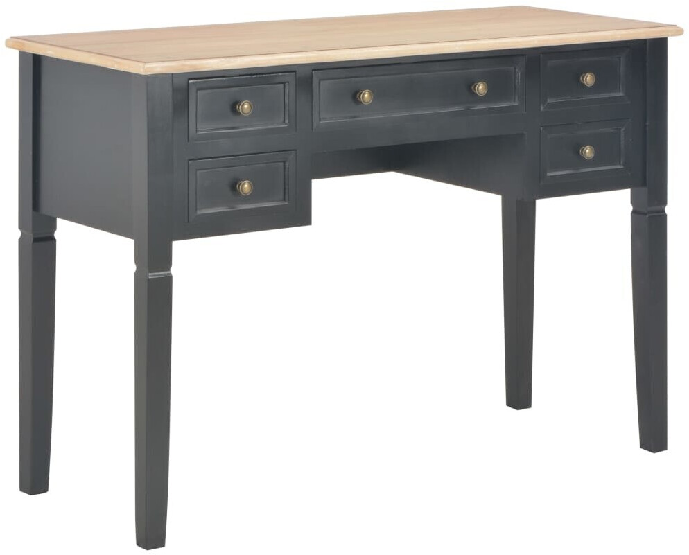 VidaXL Bureau avec 5 tiroirs en bois