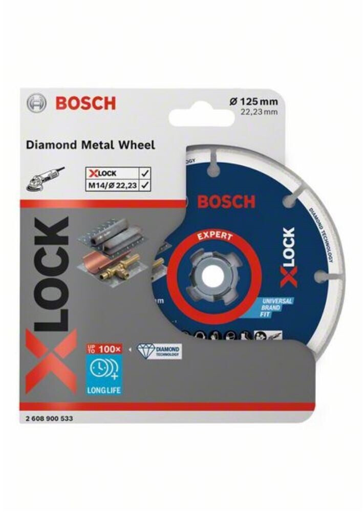 Bosch X-Lock Diamant-Metallscheibe 125 x 22,23 (2 608 900 533) ab 15,90 €  (Februar 2024 Preise) | Preisvergleich bei
