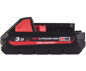 Milwaukee M18 HB3 RedLi Ion 18V 3 0Ah 4932471069 au meilleur